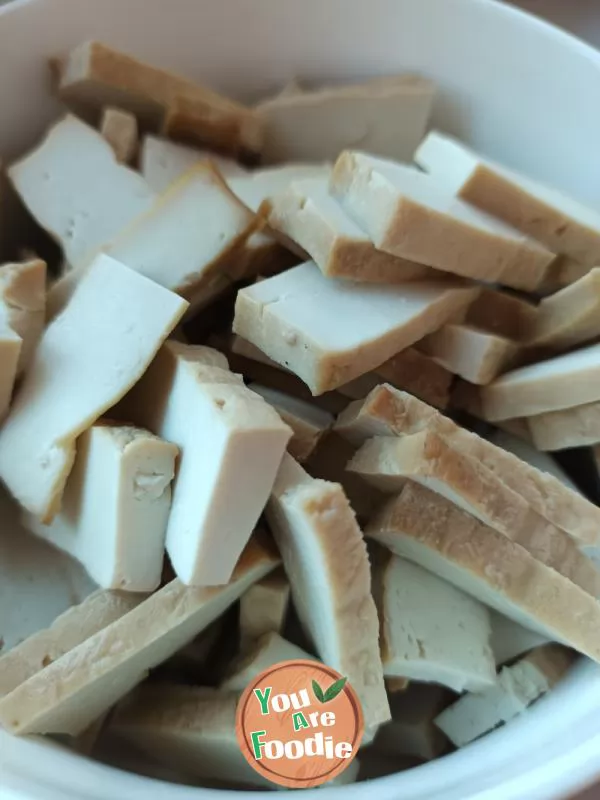 Homemade dried tofu