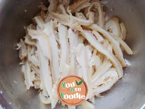 Shredded tripe in cold sauce