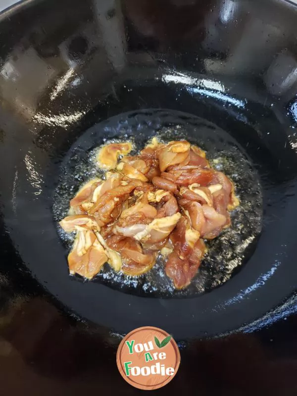 Laoshan Mat Noodles - Fried Pork with Lotus