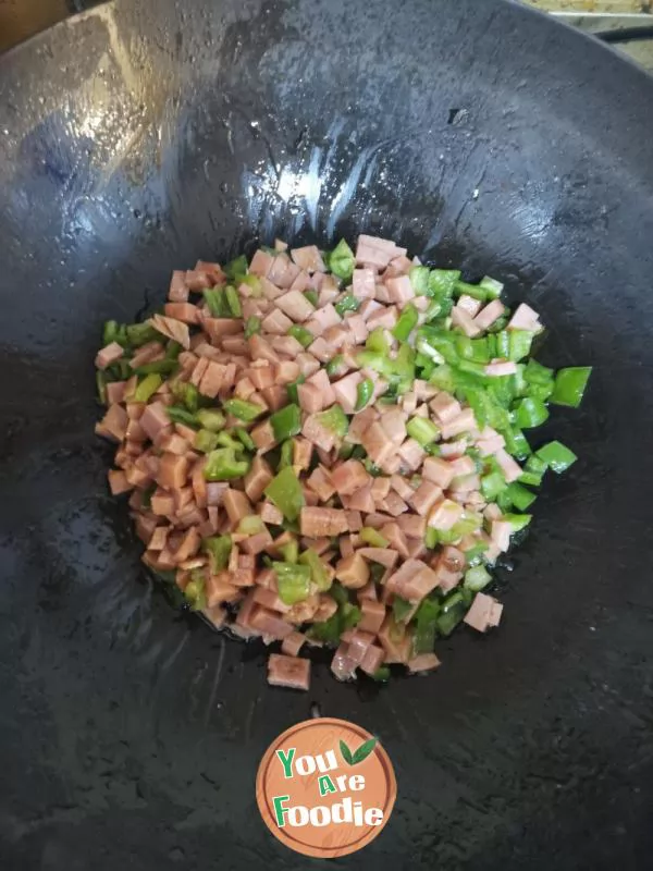 Stir-Fried Rice with Meat and Vegetables