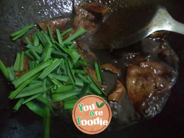 Pork liver in soy sauce