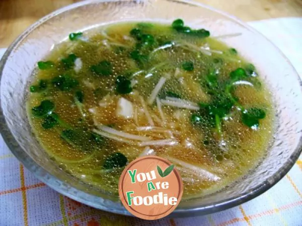 Fish bone soup in soy sauce