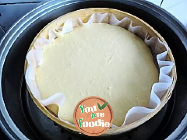 Gluttonous snack --- steamed corn cake