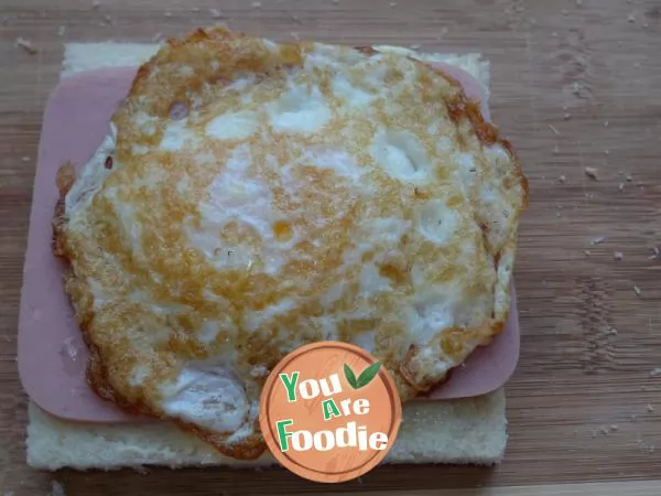 [egg and ham sandwich] five minute lazy breakfast