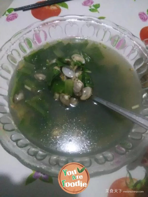 Cabbage-clam-soup