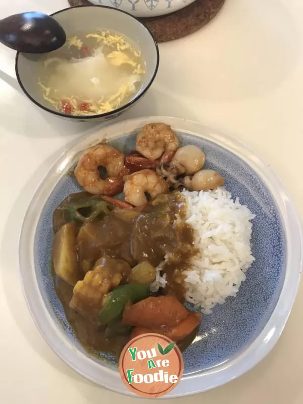 Braised-Seafood-Curry-Rice