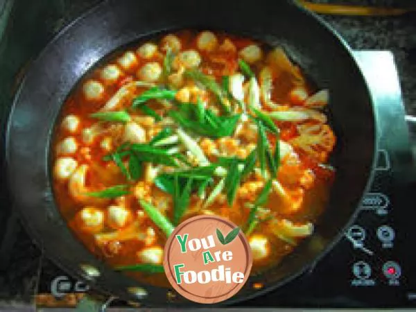 [hot and sour soup with assorted vegetables] - warming the body, heart and stomach