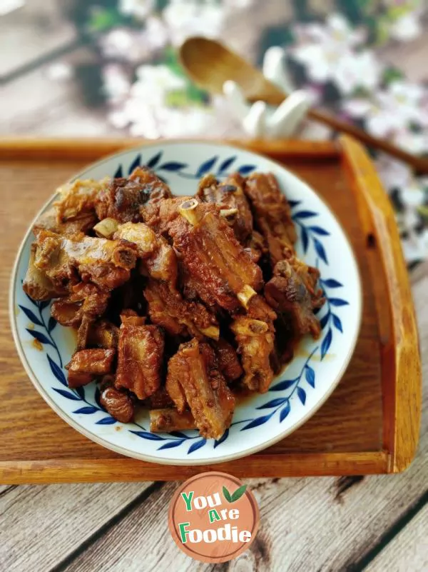 Spareribs with brown sauce