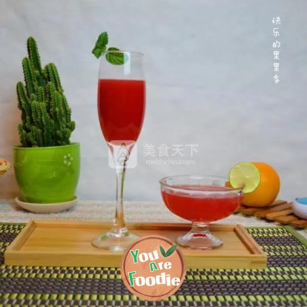 Watermelon lemon cocktail juice