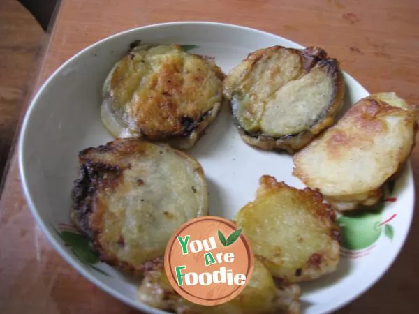 Electric cake pan fried eggplant box potato box