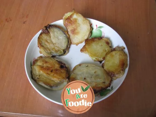 Electric cake pan fried eggplant box potato box