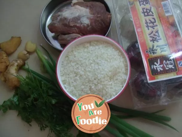 Congee with Minced Pork and Preserved Egg