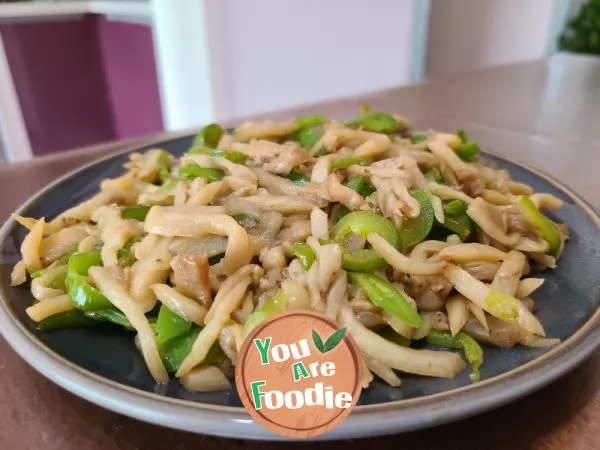 Stir-fried-Green-Pepper-with-Shredded-Eggplant