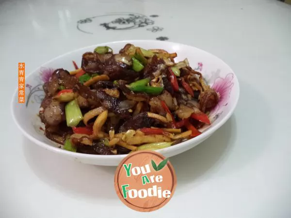 Sauteed-sausage-with-bamboo-shoots