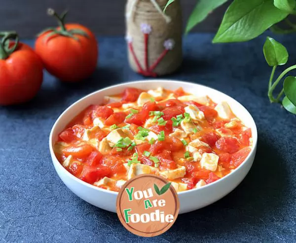 Braised-tomato-with-crab-roe-and-tofu