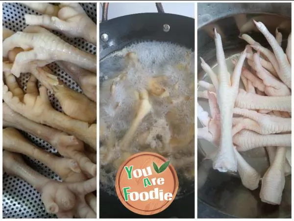 Tiger skin chicken feet