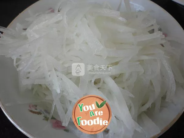 Fried shredded radish