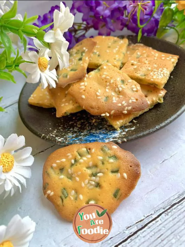 Children's snacks afternoon tea, onion flavored egg biscuits