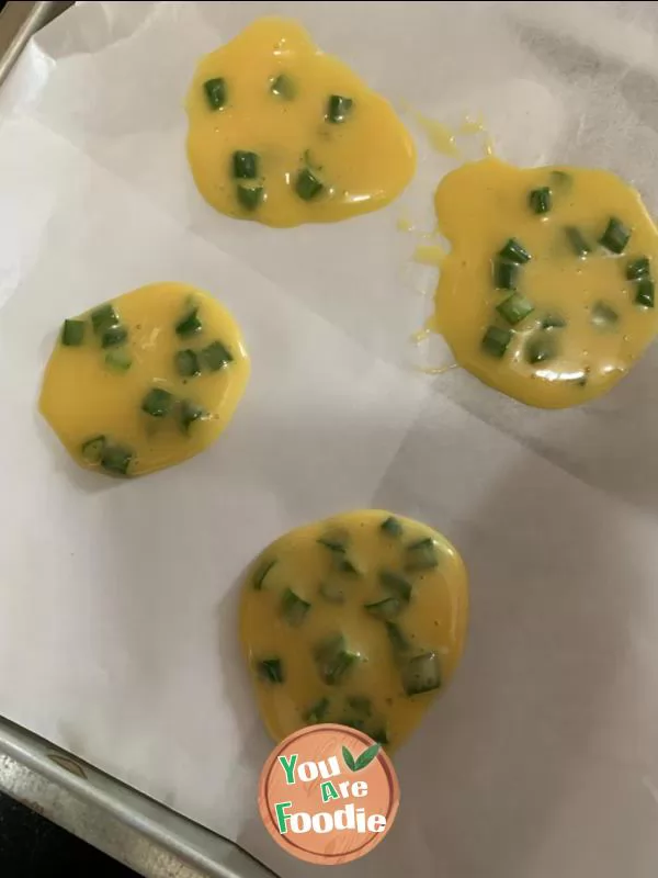 Children's snacks afternoon tea, onion flavored egg biscuits