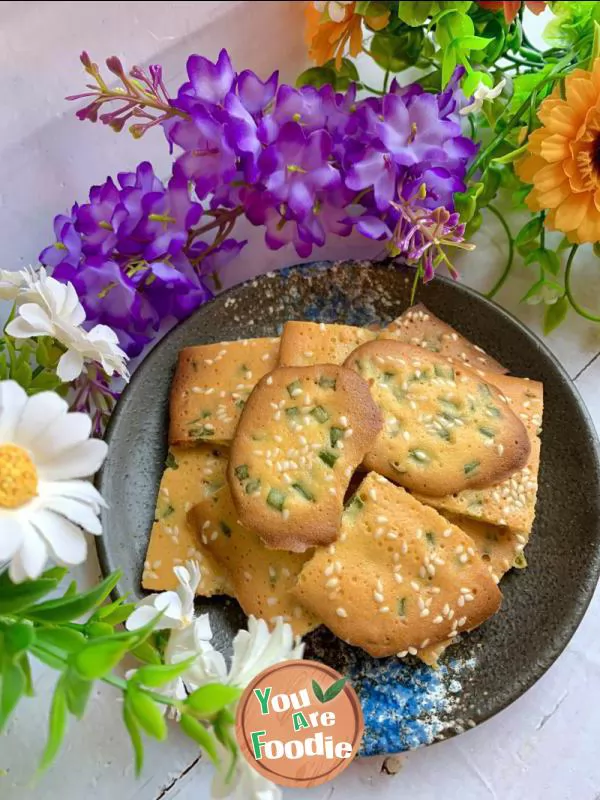 Children's snacks afternoon tea, onion flavored egg biscuits