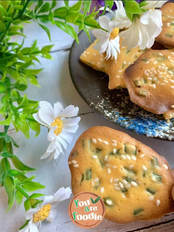 Children's snacks afternoon tea, onion flavored egg biscuits