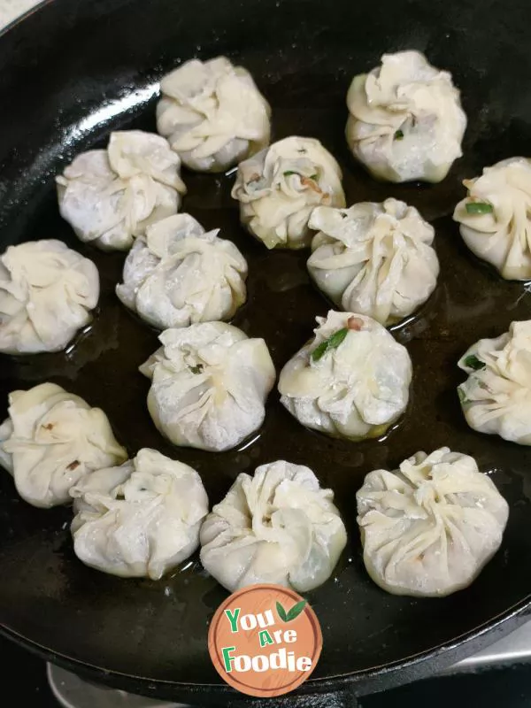 Pan-Fried Baozi Stuffed with Pork