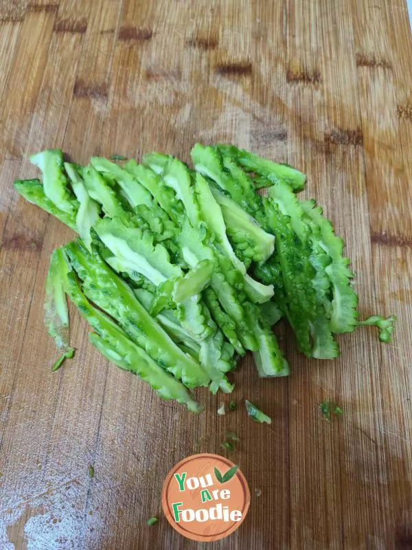 Fried Shredded Radish with Bitter Melon