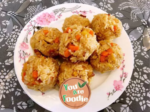 Potato family's favorite food -- [colorful vegetable glutinous rice dumpling]