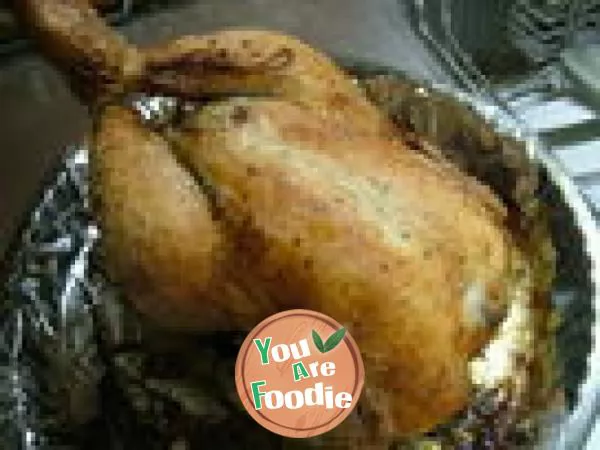 Christmas roast chicken