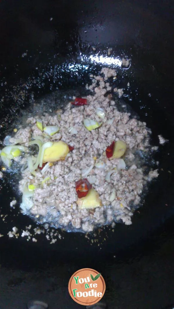 Minced meat with oatmeal