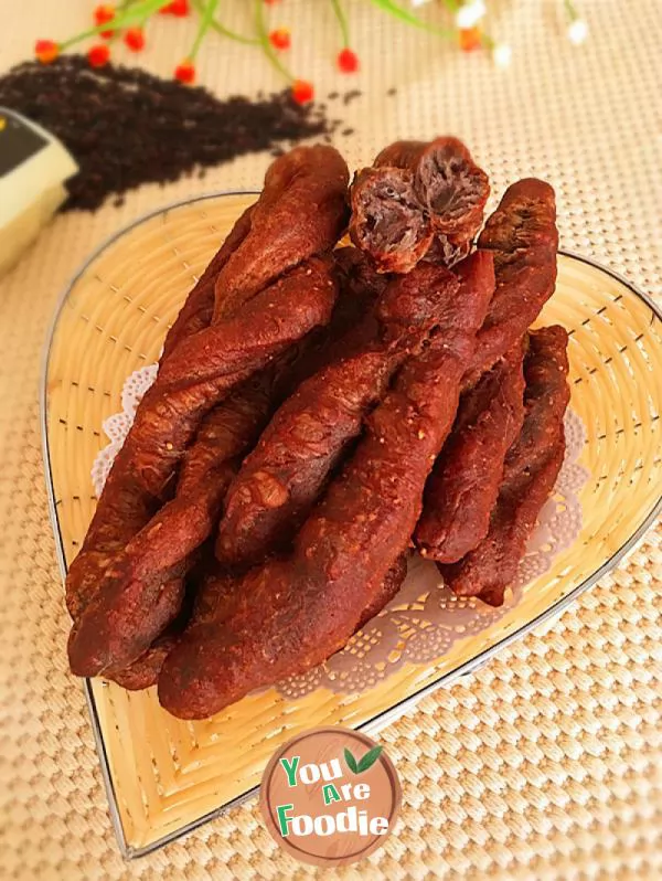 Black rice roughage fried dough sticks