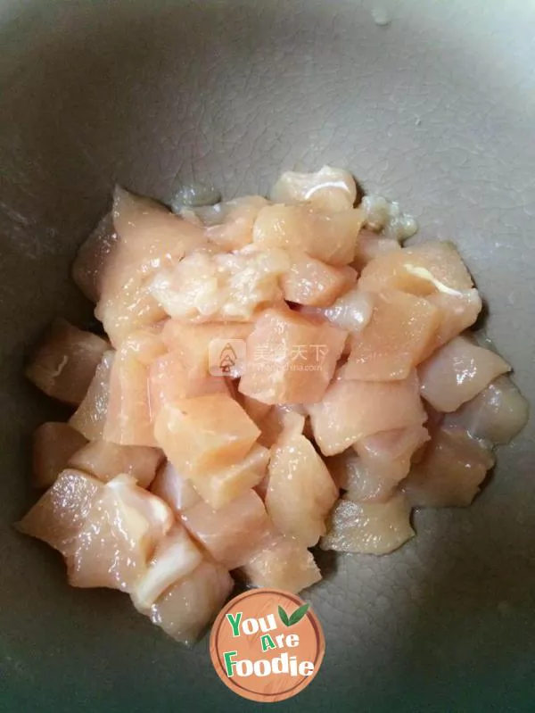 Fried melon in soy sauce