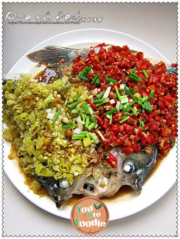 Authentic Hunan cuisine, without three bowls of rice, but the post - appetizer fish head with double pepper