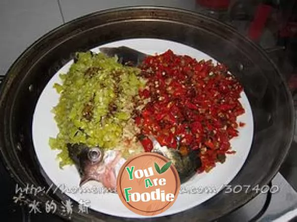 Authentic Hunan cuisine, without three bowls of rice, but the post - appetizer fish head with double pepper