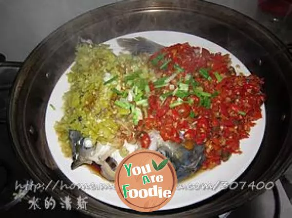 Authentic Hunan cuisine, without three bowls of rice, but the post - appetizer fish head with double pepper