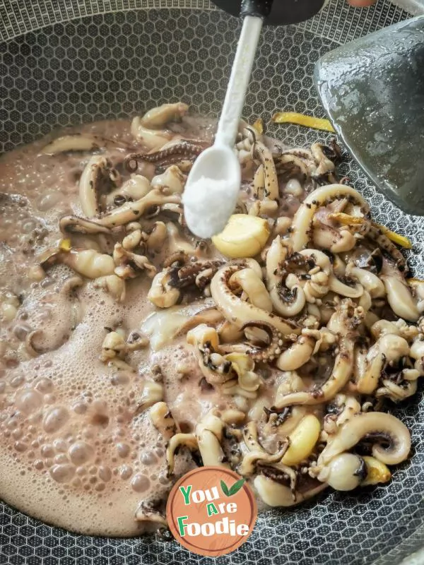 Fried squid whiskers