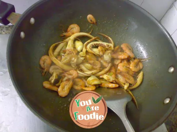 Stir fried double fresh