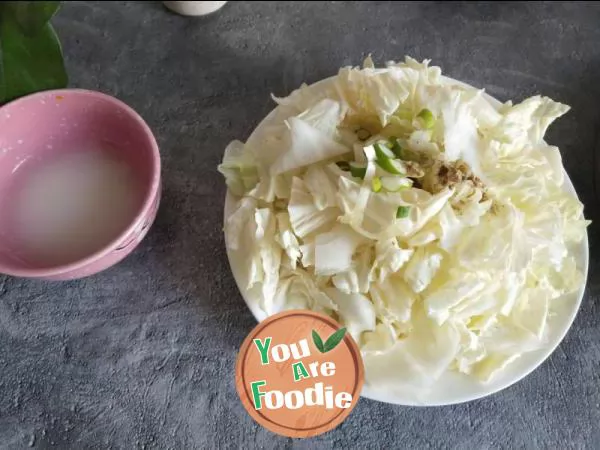 Sauteed cabbage with sausage