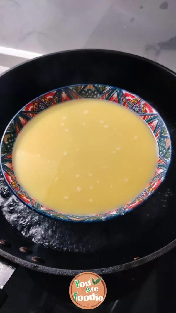 Steamed Egg with Whitebait