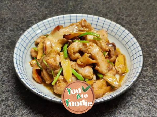 Stir-fried-Chicken-with-Ginger-and-Scallion