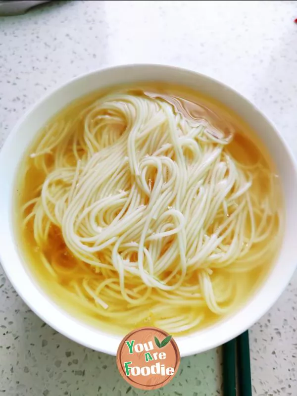 Noodles in beef broth