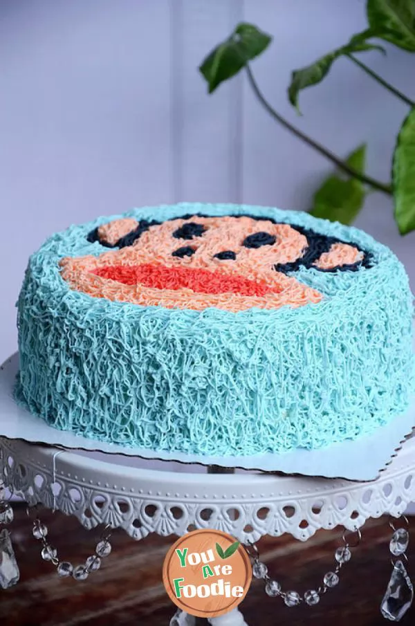 [‬-big-mouth-monkey-cake]---cute-cartoon-cake-(I)