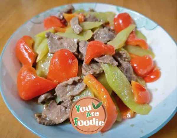 Stir-fried-beef-with-Buddha's-hand-melon