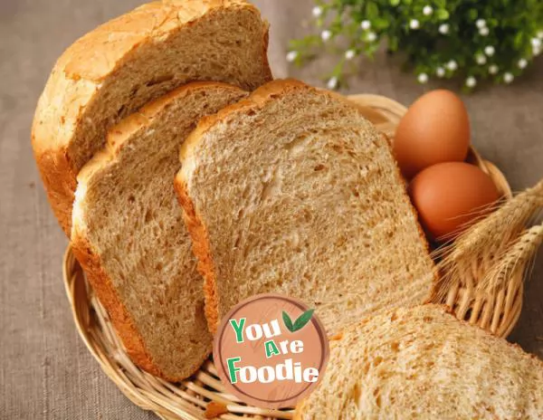 Practice-of-whole-wheat-bread-(one-button-whole-wheat-bread-in-bread-machine)