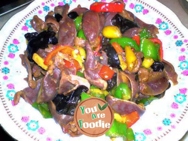 [birds-and-animals]---fried-duck-gizzard-with-pickled-pepper