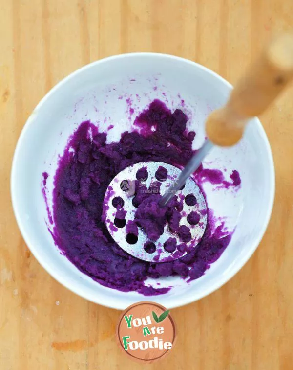 Purple potato double flavor pizza