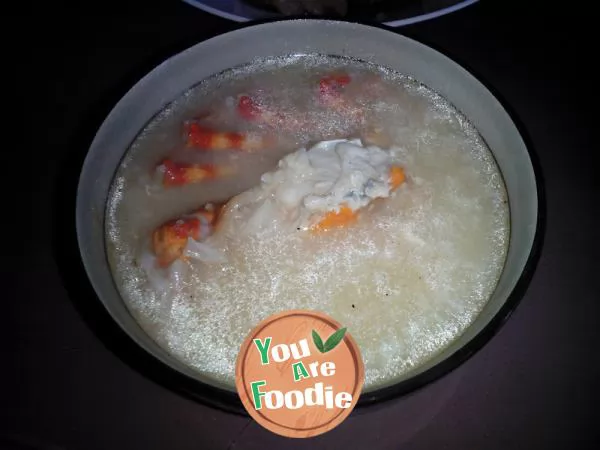 Tiger crab porridge