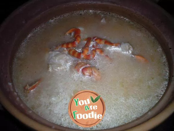 Tiger crab porridge