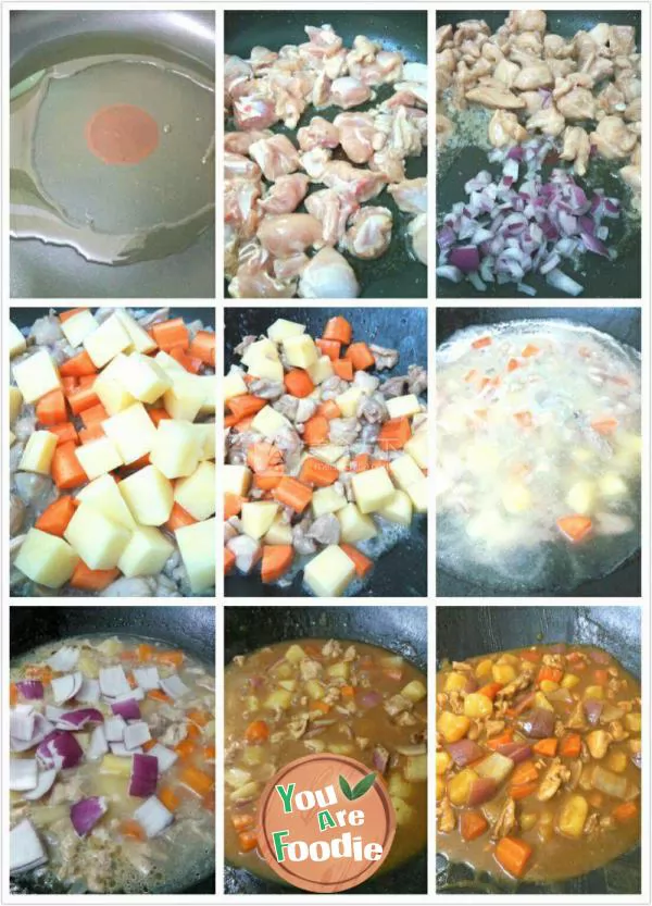 Chicken curry rice \iron kettle cooking is fragrant#