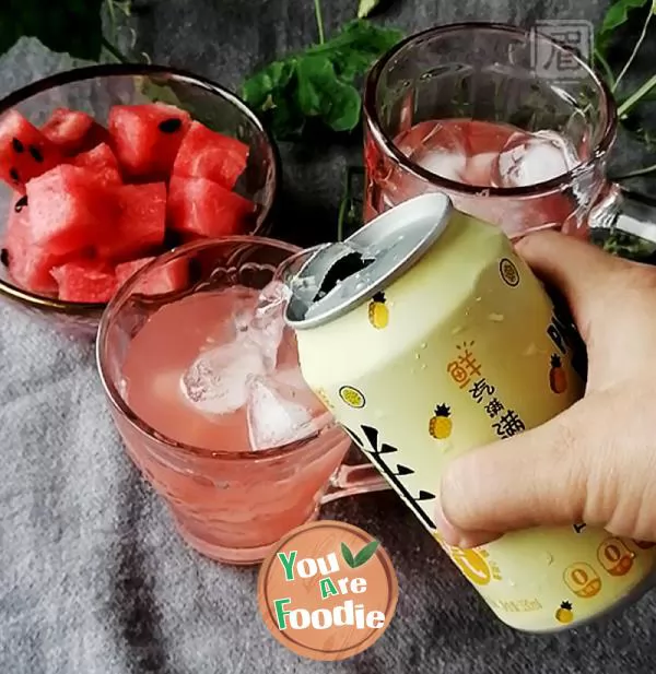 Watermelon bubble water